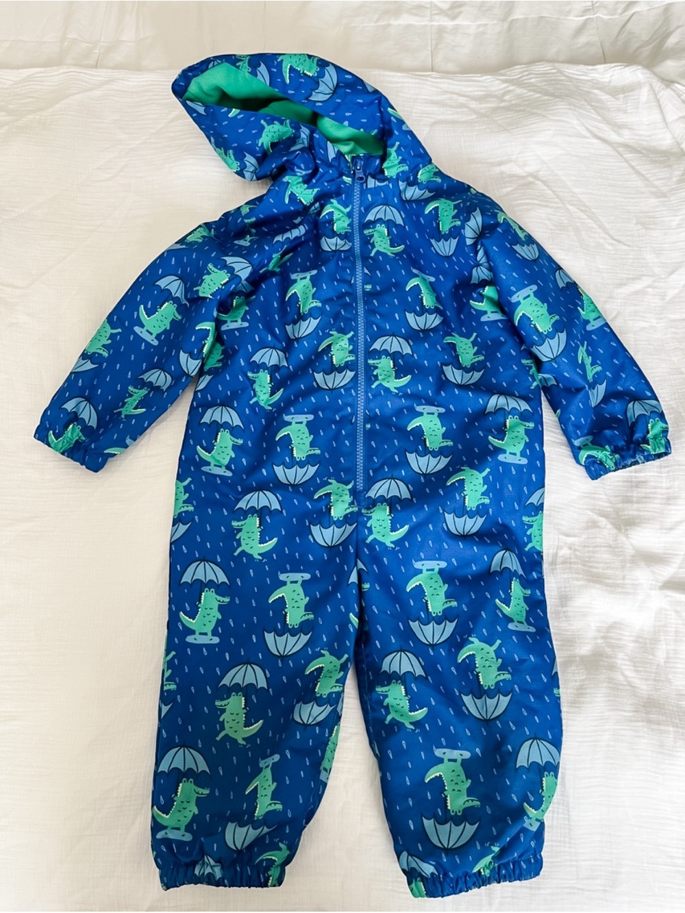 Crocodile Print Hooded One-Piece Rain Suit | Joe Fresh | 18-24 Months